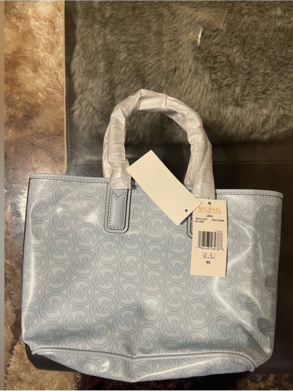 MICHAEL Michael Kors Pale Blue Logo Tote